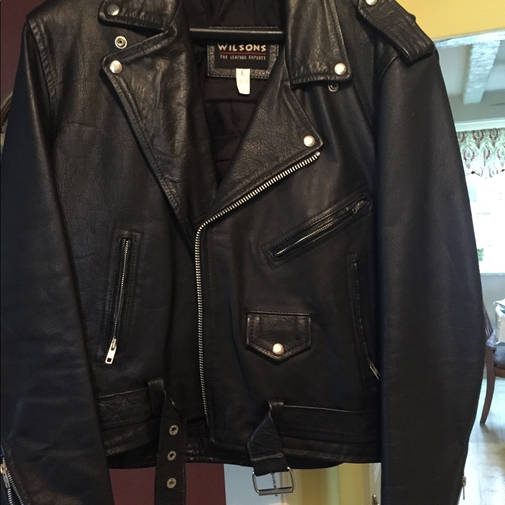 Wilson’s leather biker jacket